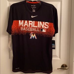 Nike Dri-Fit Miami Marlins Baseball Athletic shirt
